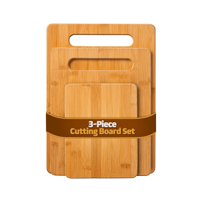 3-Piece Bamboo Cutting Board Set